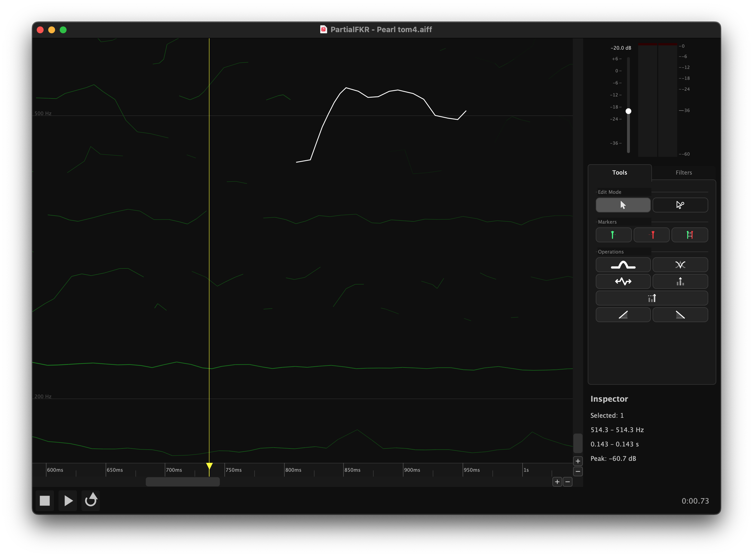 Single partial after Crossfade Overlap